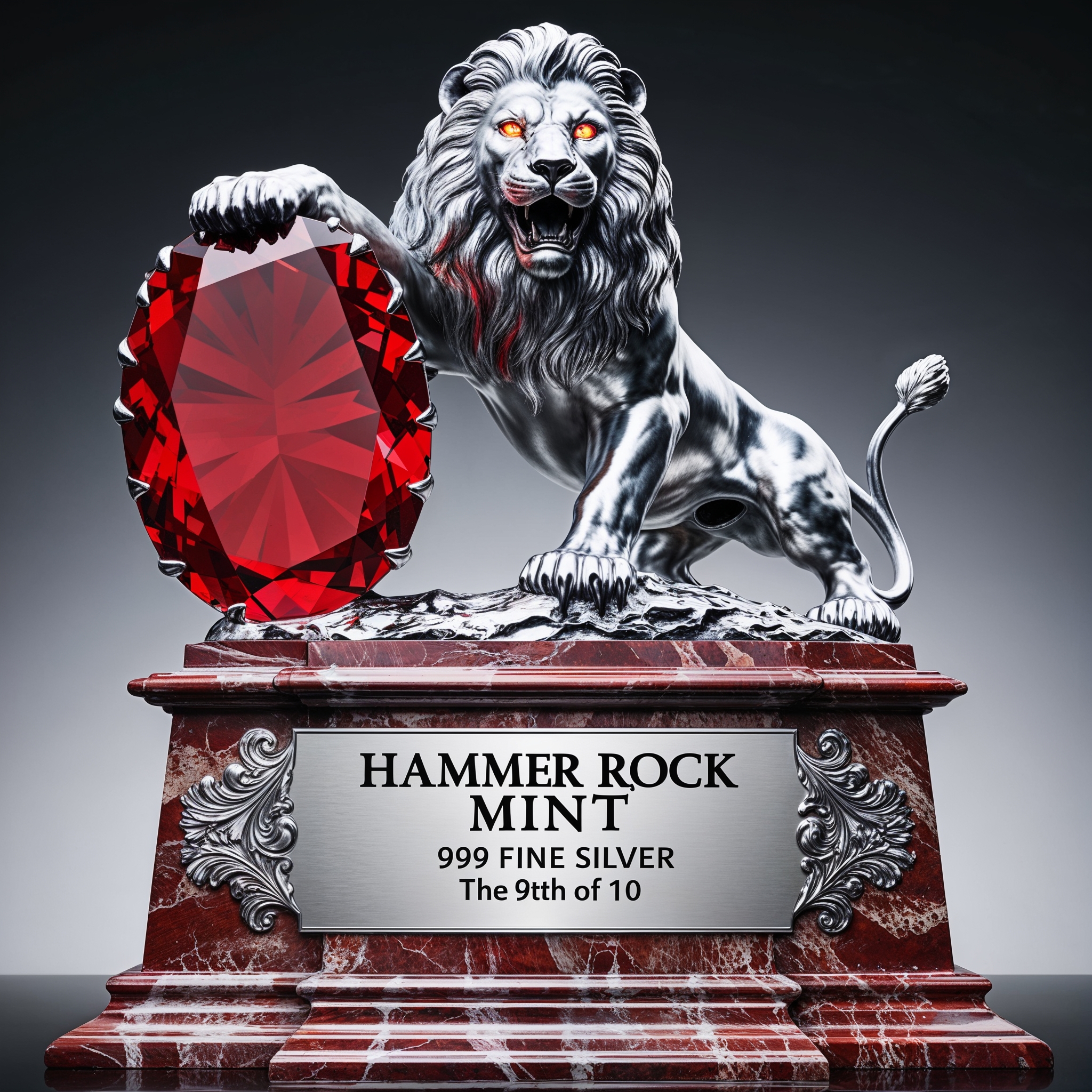 Silvenir_lion_with_57ct_spinal